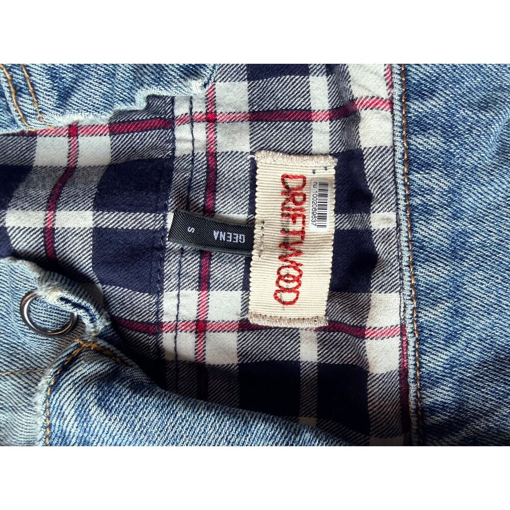 Driftwood from Free People distressed denim jacket reversible - Picture 4 of 6